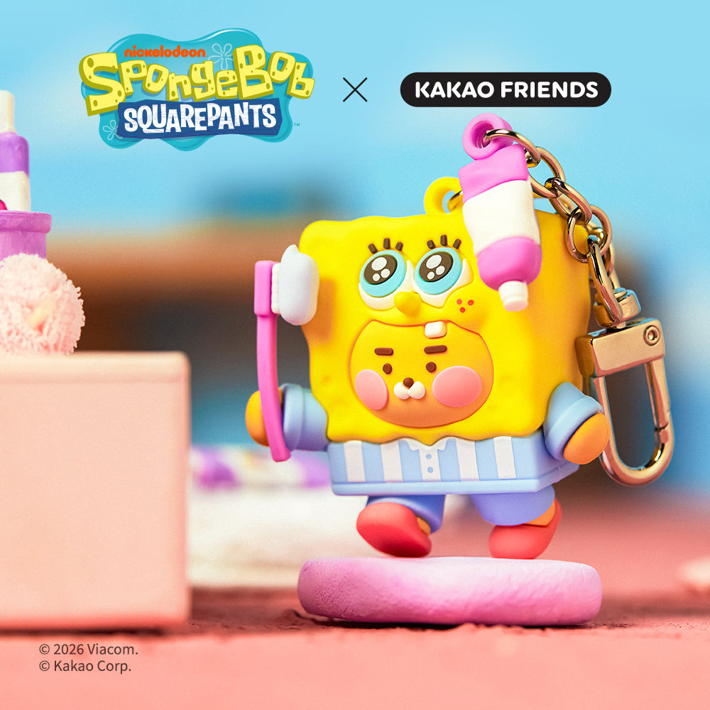 KAKAO FRIENDS - SpongeBobXFriends Baby SpongeBob Figurine Porte-cles Little Ryan