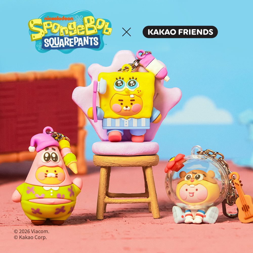 KAKAO FRIENDS - SpongeBobXFriends Baby SpongeBob Figurine Porte-cles Little Ryan