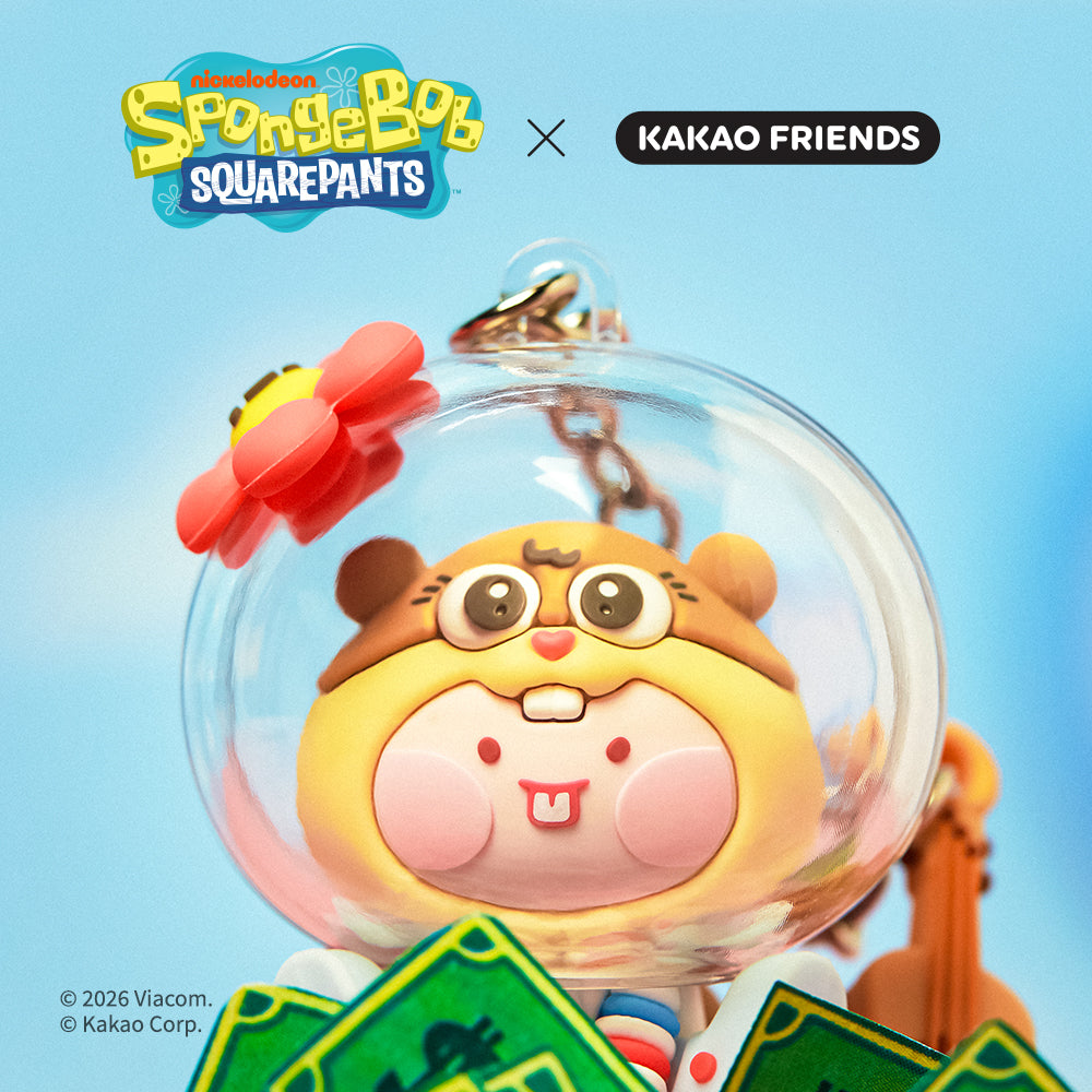 KAKAO FRIENDS - SpongeBobXFriends Baby Sandy Figurine Porte-cles Little Apeach