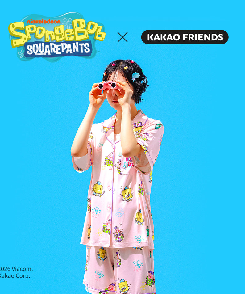 KAKAO FRIENDS - SpongeBobXFriends Femme Pyjama Friends