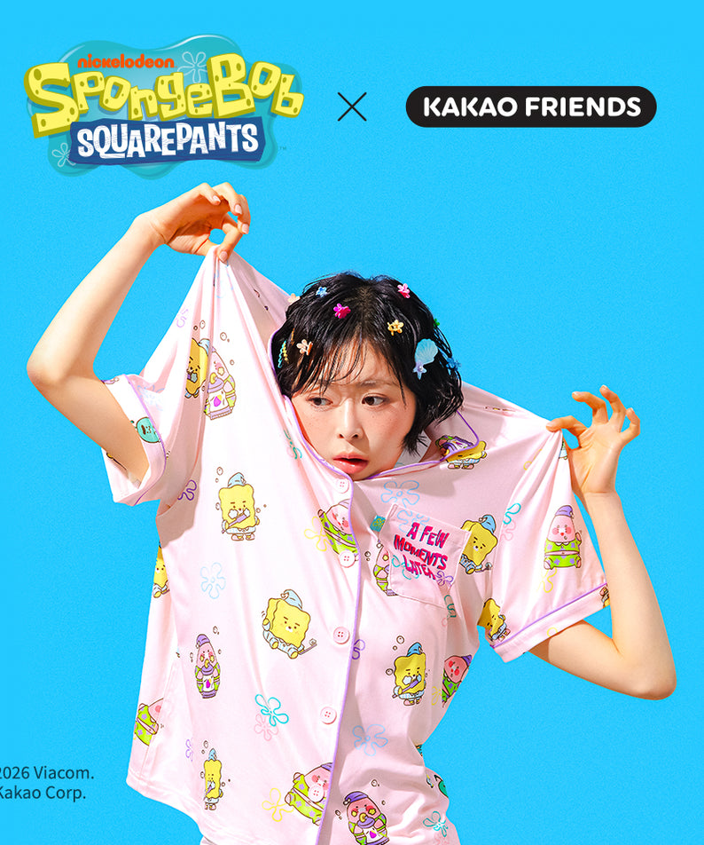KAKAO FRIENDS - SpongeBobXFriends Femme Pyjama Friends