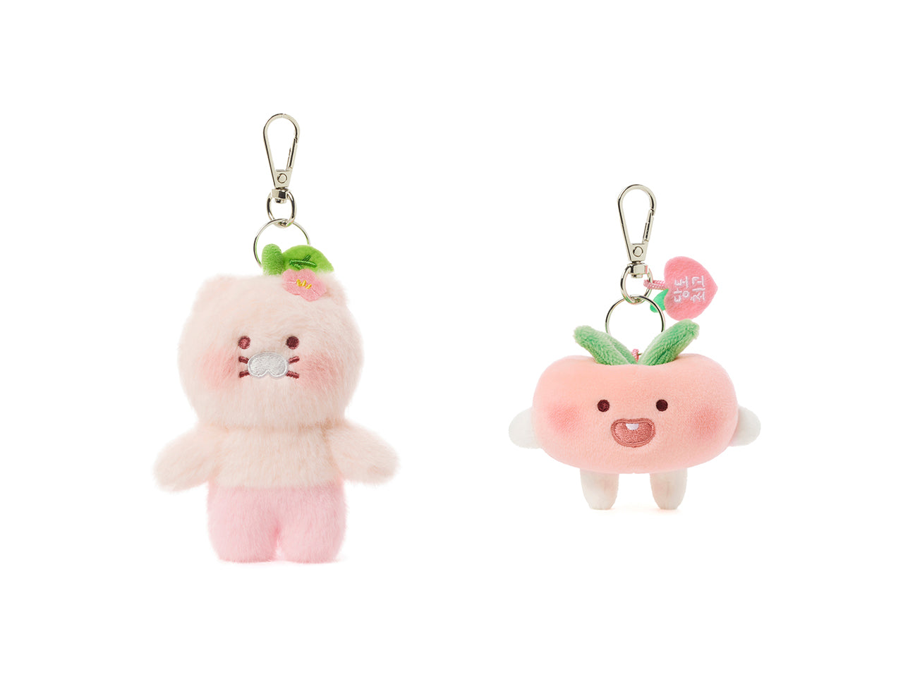 KAKAO FRIENDS - Peach Peach Porte-cles Peluche Plat Little Apeach - Detail 12