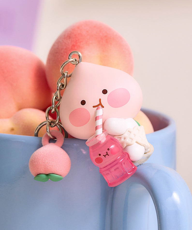 KAKAO FRIENDS - Peach Peach Figurine Porte-cles Little Apeach