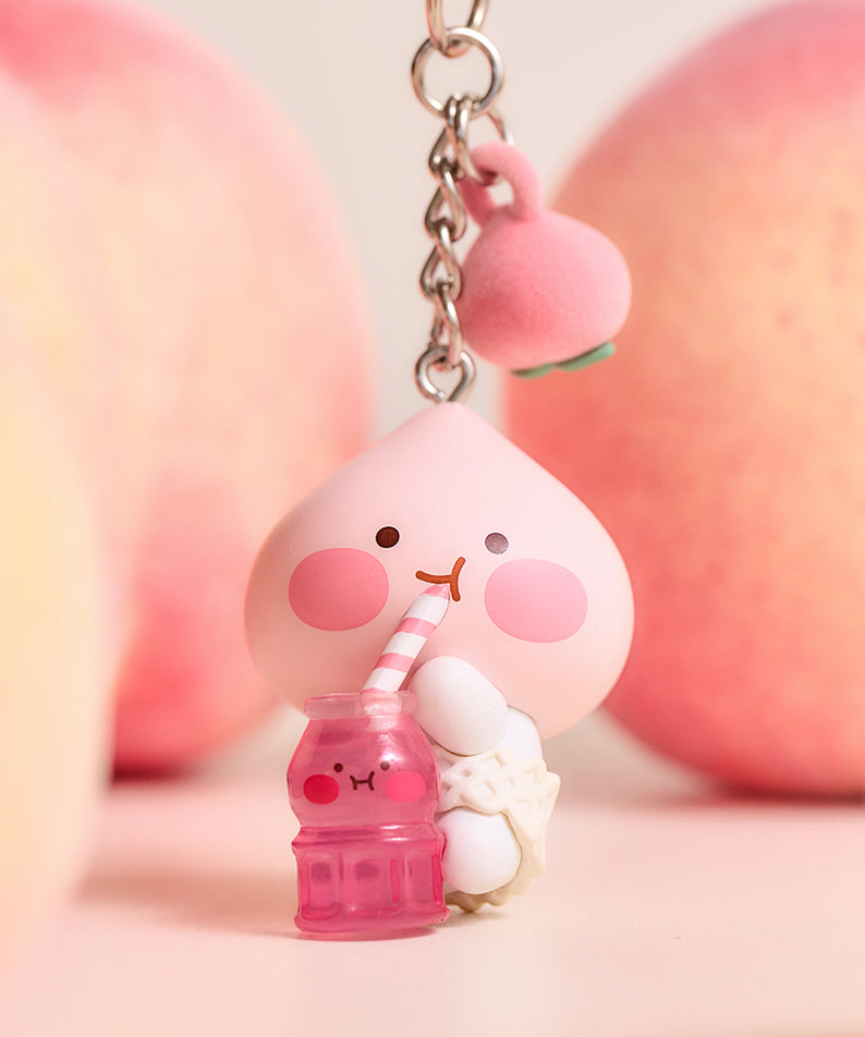 KAKAO FRIENDS - Peach Peach Figurine Porte-cles Little Apeach