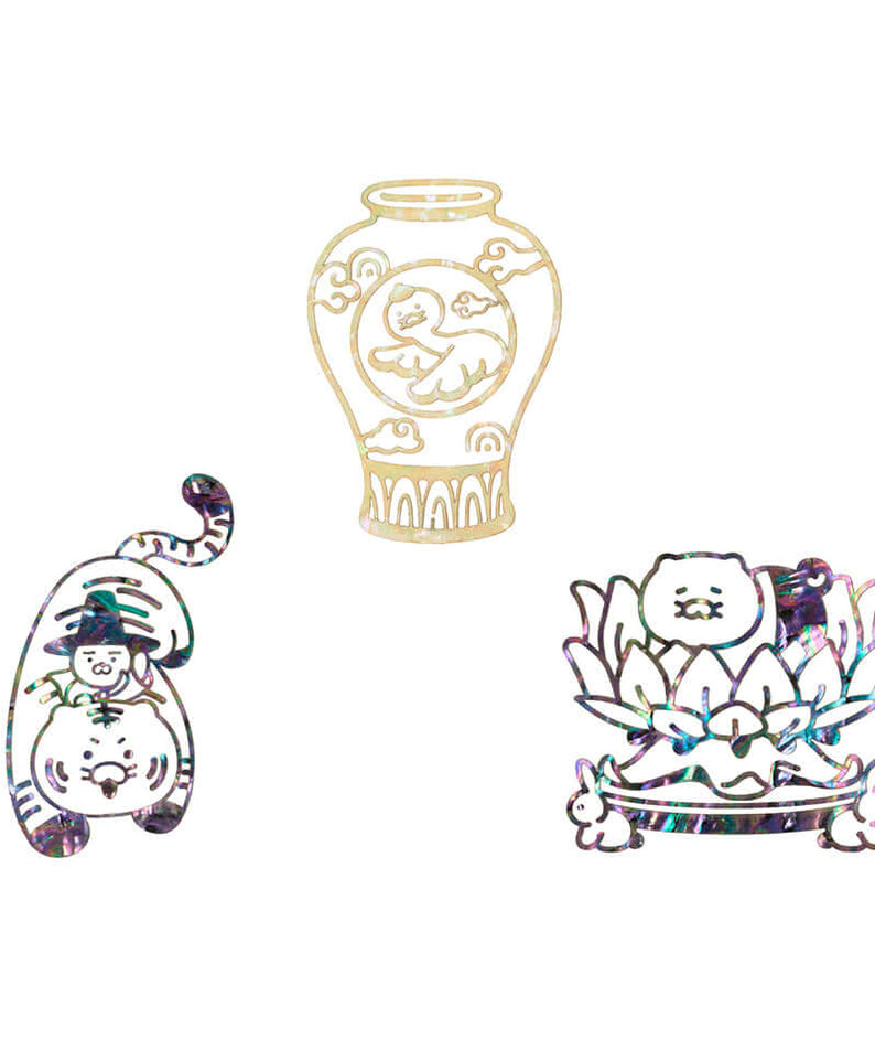 Set Stickers Nacre Chunsik - Kakao Friends