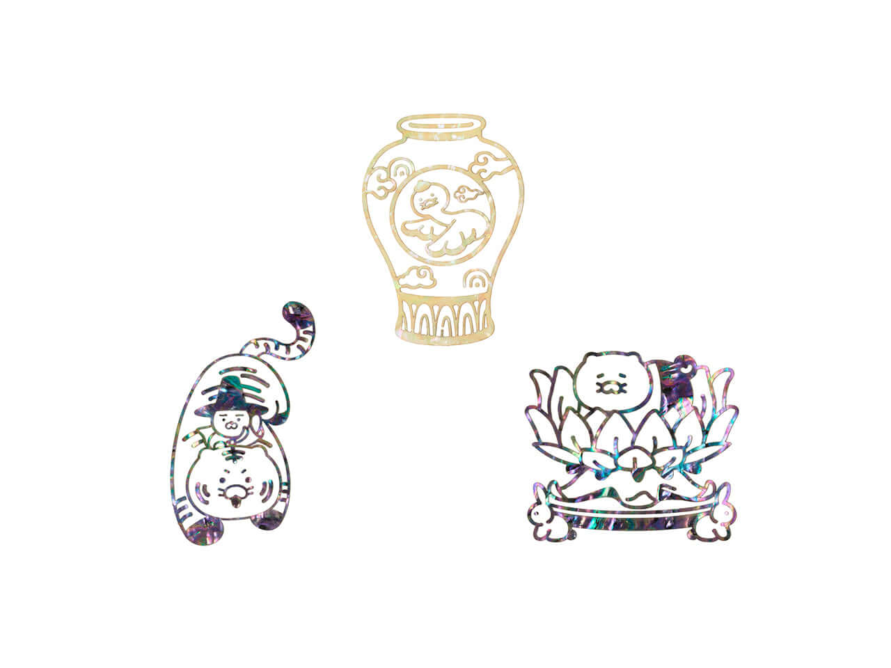 Set Stickers Nacre Chunsik - Kakao Friends