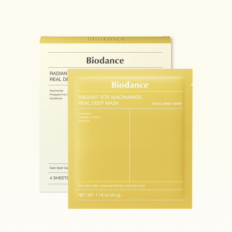 BIODANCE Radiant Vita Niacinamide Real Deep Mask x4