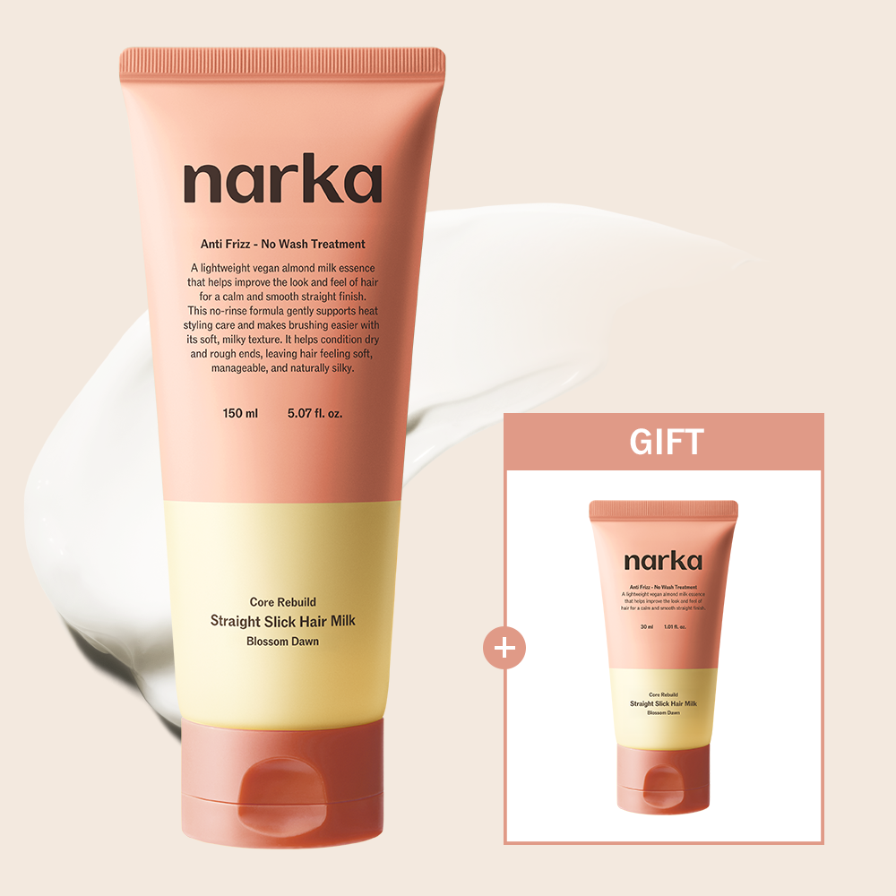 NARKA Straight Sleek Hair Milk 150ml + 30ml Gift