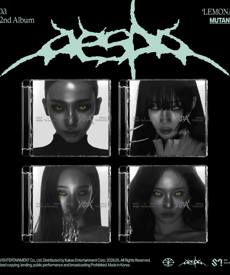 aespa - 2nd Full Album [LEMONADE] (MUTANT Ver.) (Set of 4) - Album Kpop Ma Petite Corée