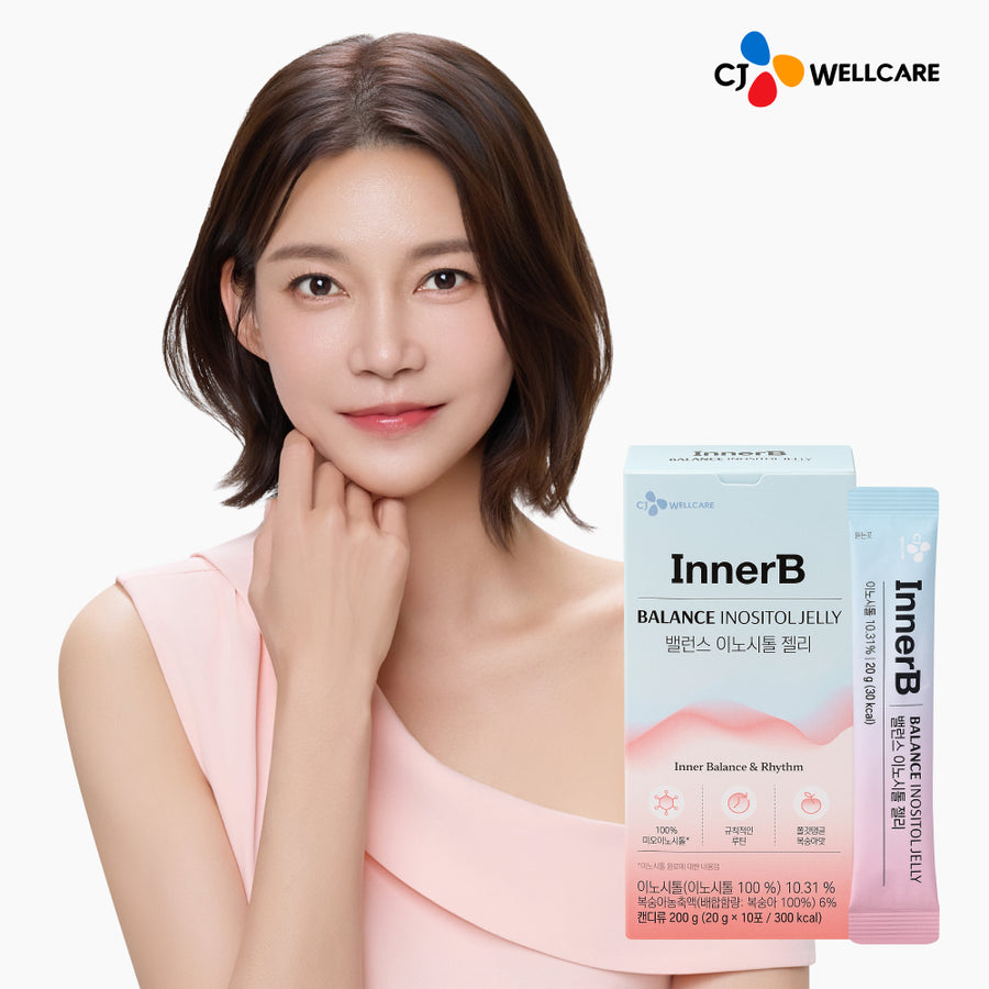 INNERB CJ INNERB Balance Inositol Jelly Pêche Myo-Inositol Choline 10 sticks jelly