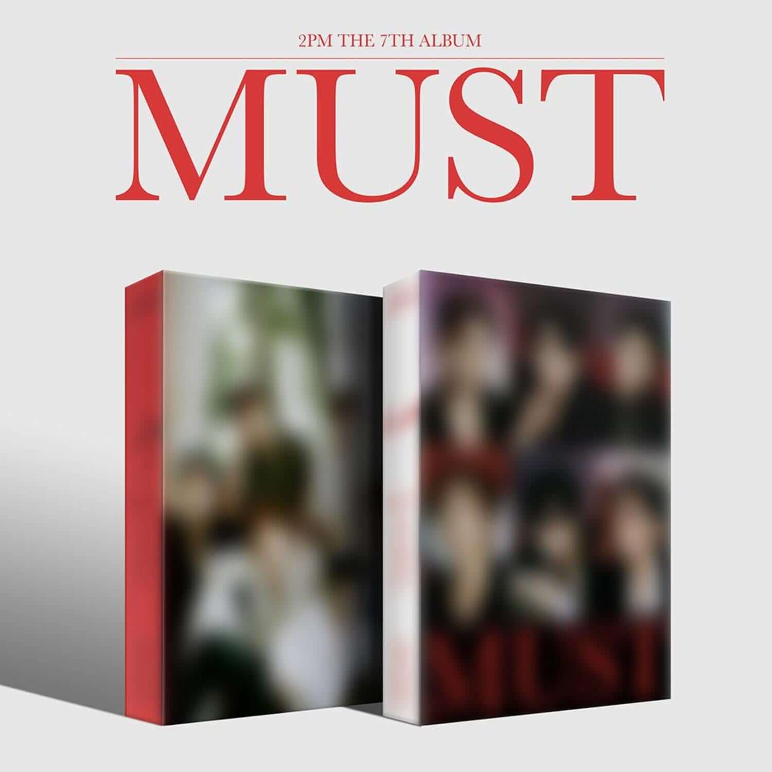 2PM - [MUST] Random - Album Kpop, jaquette “MUST” rouge et blanc, photo d’un coffret 2 disques de 2PM.