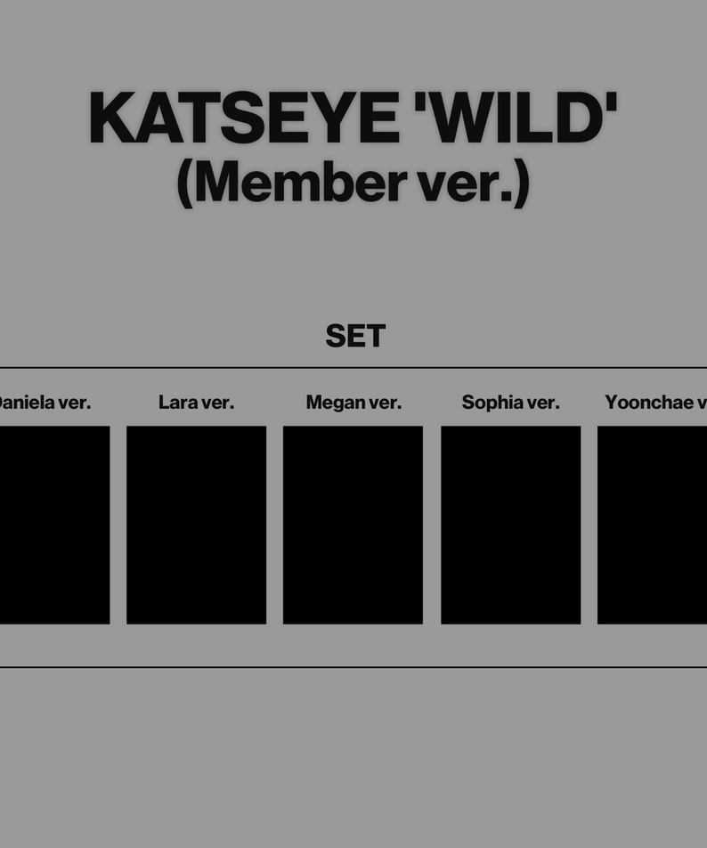 KATSEYE - WILD (Member ver.) (Set of 5) - Album Kpop Ma Petite Corée