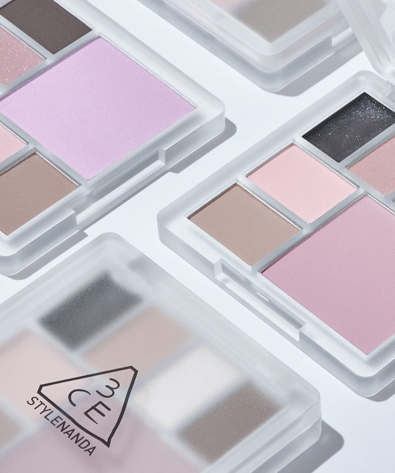 3CE Allround Multi Palette 9.6g : palette de fards aux tons nude et roses, dans des compartiments blancs, StyleNanda