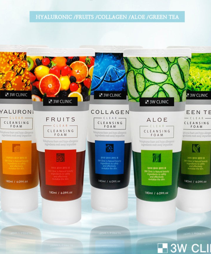 3W CLINIC Clear Cleansing Foam 180ml disponible sur Ma petite Coree, ton Eshop 100% K-beauty en direct de Seoul