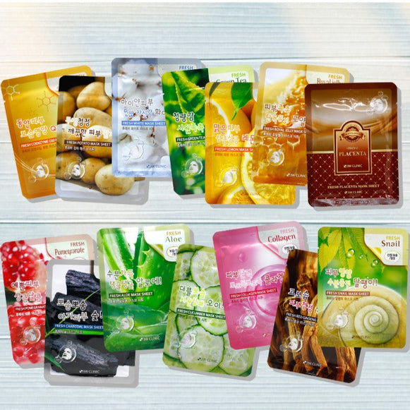 3W CLINIC Fresh Mask Sheet 1+1 disponible sur Ma petite Coree, ton Eshop 100% K-beauty en direct de Seoul