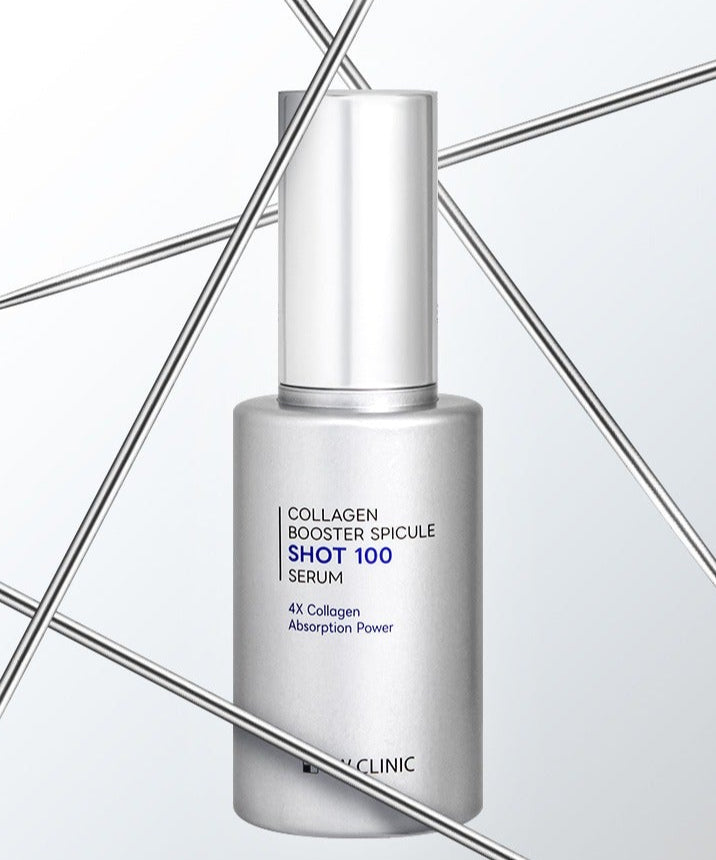 3W CLINIC Collagen Booster Speackle Shot 100 Serum 50ml – Soin anti-âge pour une peau hydratée et raffermie, format 50ml.