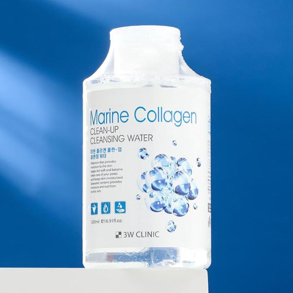 3W CLINIC Marine Collagen Clean Up Cleansing Water 500ml