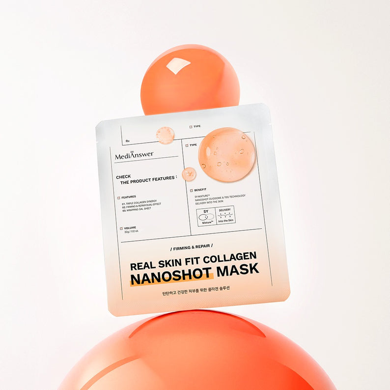 MEDIANSWER Real Skin Fit Collagen Nanoshot Mask 5 sheets