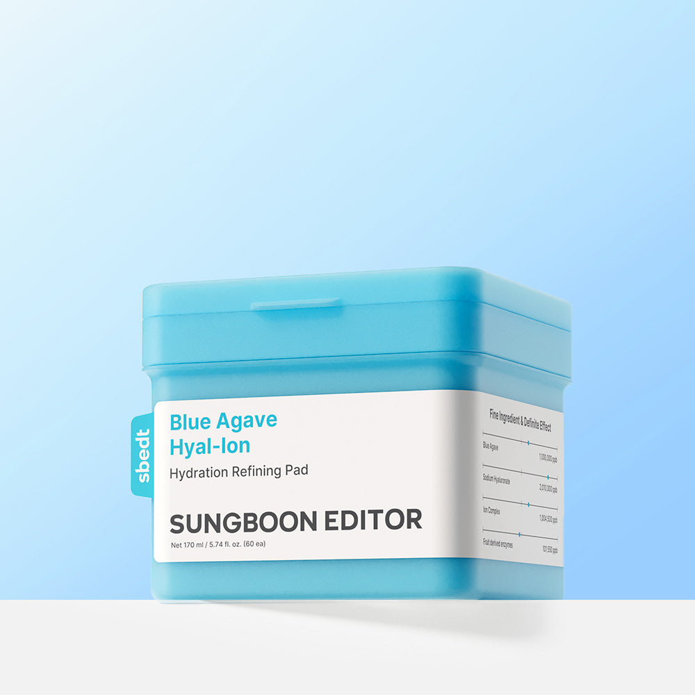 SUNGBOON EDITOR Blue Agave Hyaluronic Pads toner 60 pièces