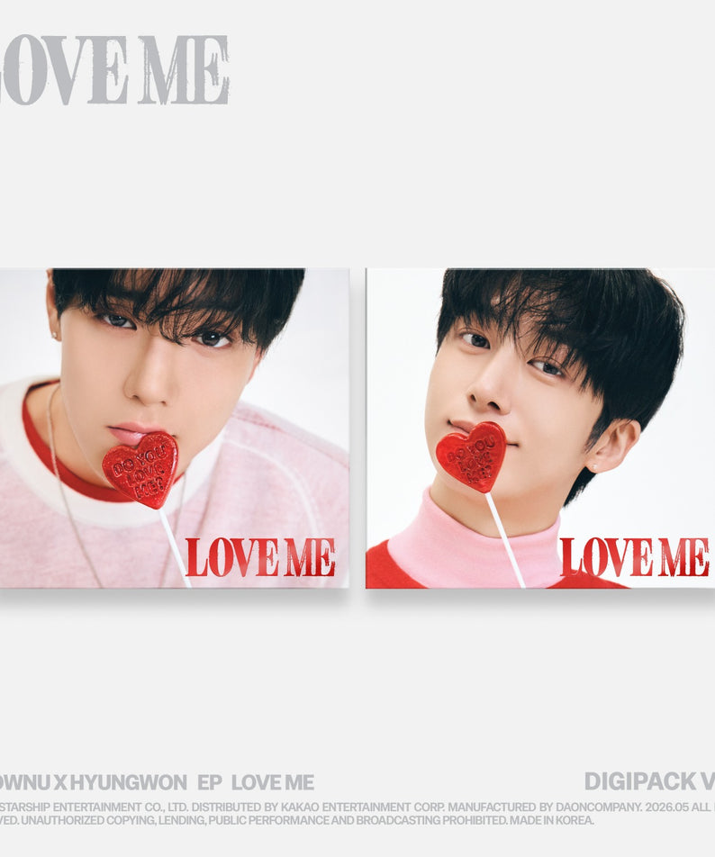 SHOWNU X HYUNGWON - EP [LOVE ME] (DIGIPACK VER.) (SHOWNU VER. / HYUNGWON VER.) (Limited) (Set of 2) - Album Kpop Ma Petite Corée
