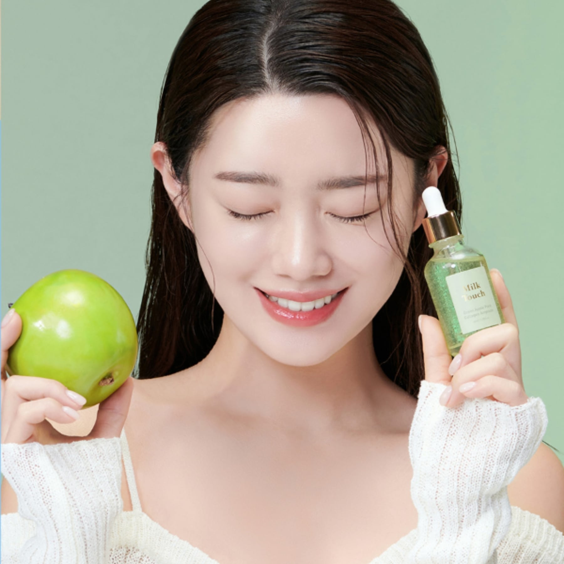 MILK TOUCH Green Apple Pore Collagen Ampoule