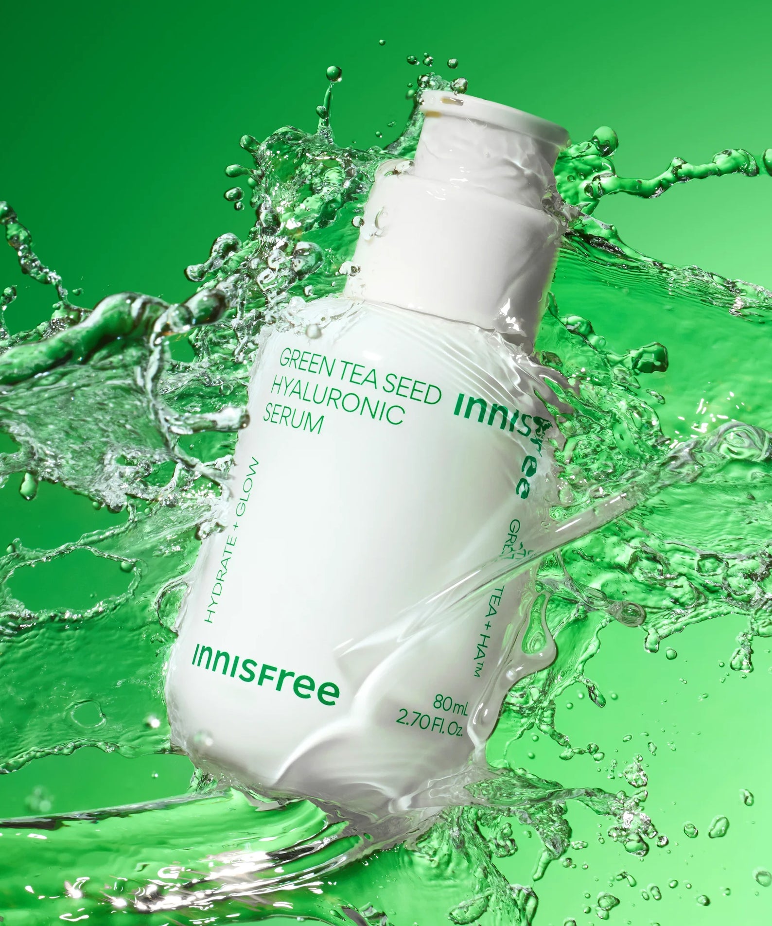 INNISFREE Green Tea Seed Hyaluronic Serum Special Set (Serum 80ml + Refill)