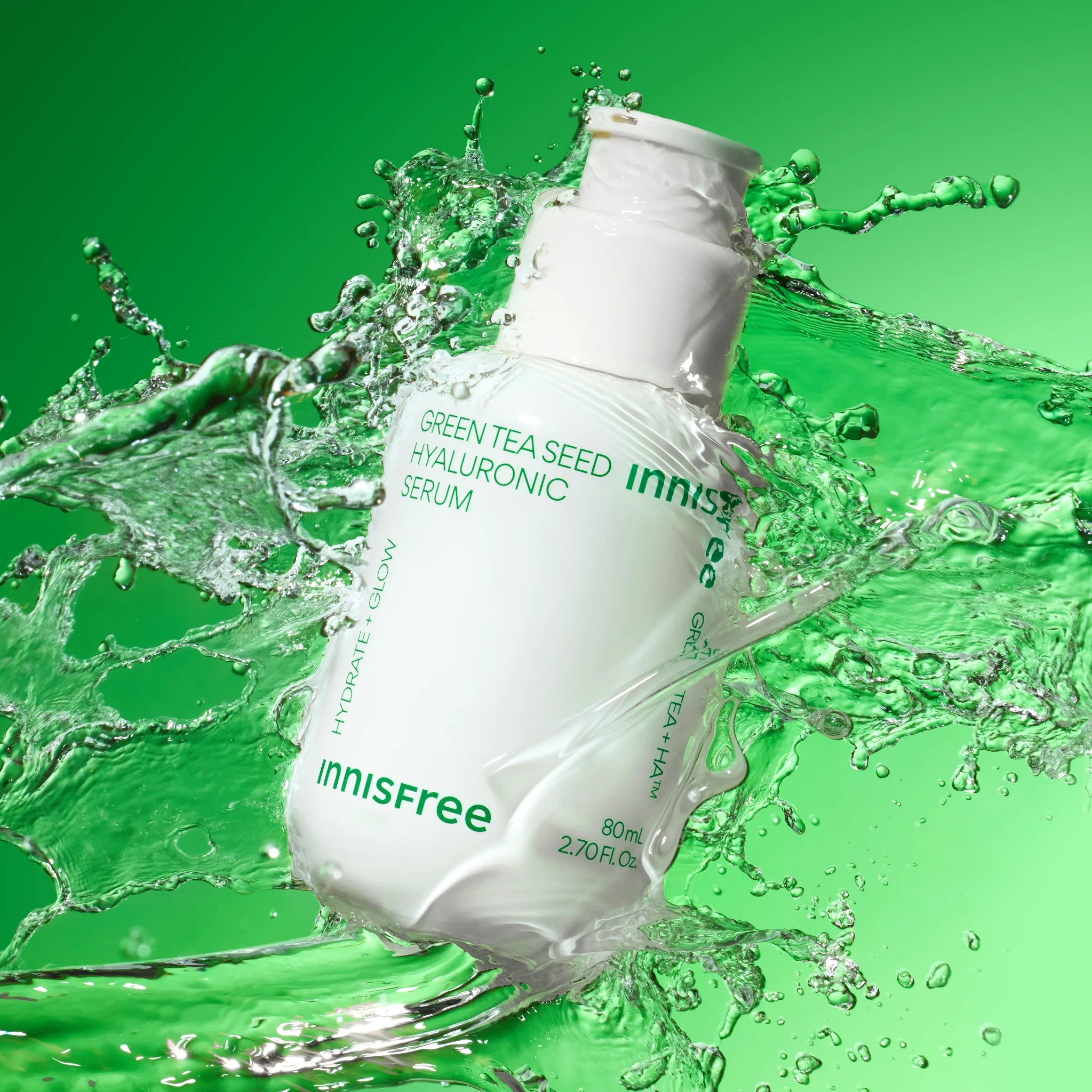 INNISFREE Green Tea Seed Hyaluronic Serum Special Set (Serum 80ml + Refill)