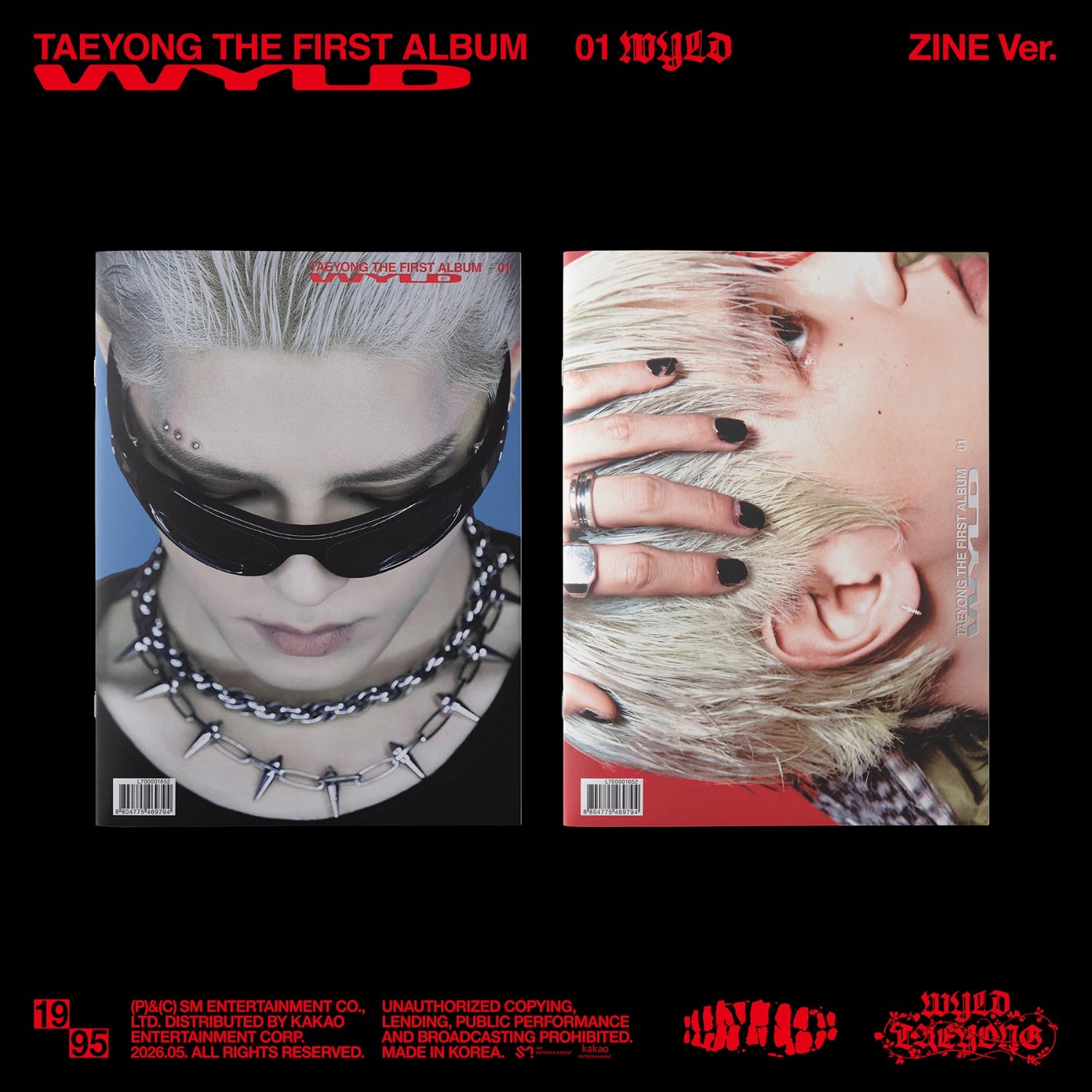 TAEYANG - 1st Full Album [WYLD] (Zine Ver.) (Random 1 of 2) - Album Kpop Ma Petite Corée