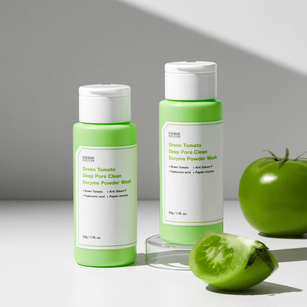 SUNGBOON EDITOR Green Tomato Pore Poudre nettoyante enzymatique 50g