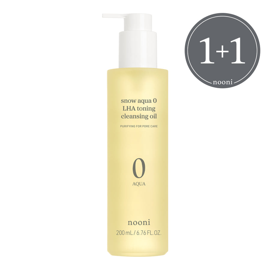 NOONI Snow Aqua Zero LHA Toning Cleansing Oil Duo 200ml