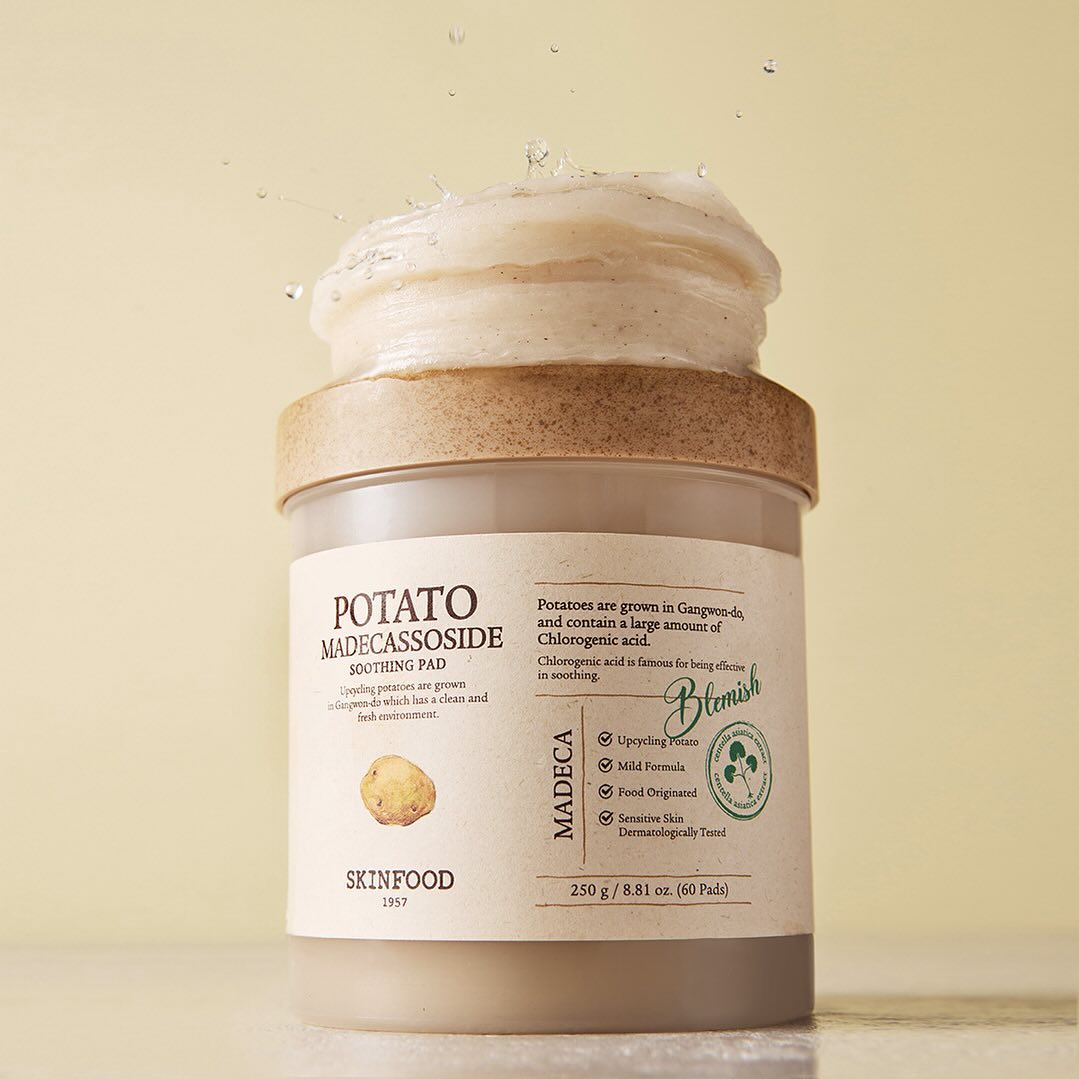 SKINFOOD Potato Madecassoside Soothing Pad