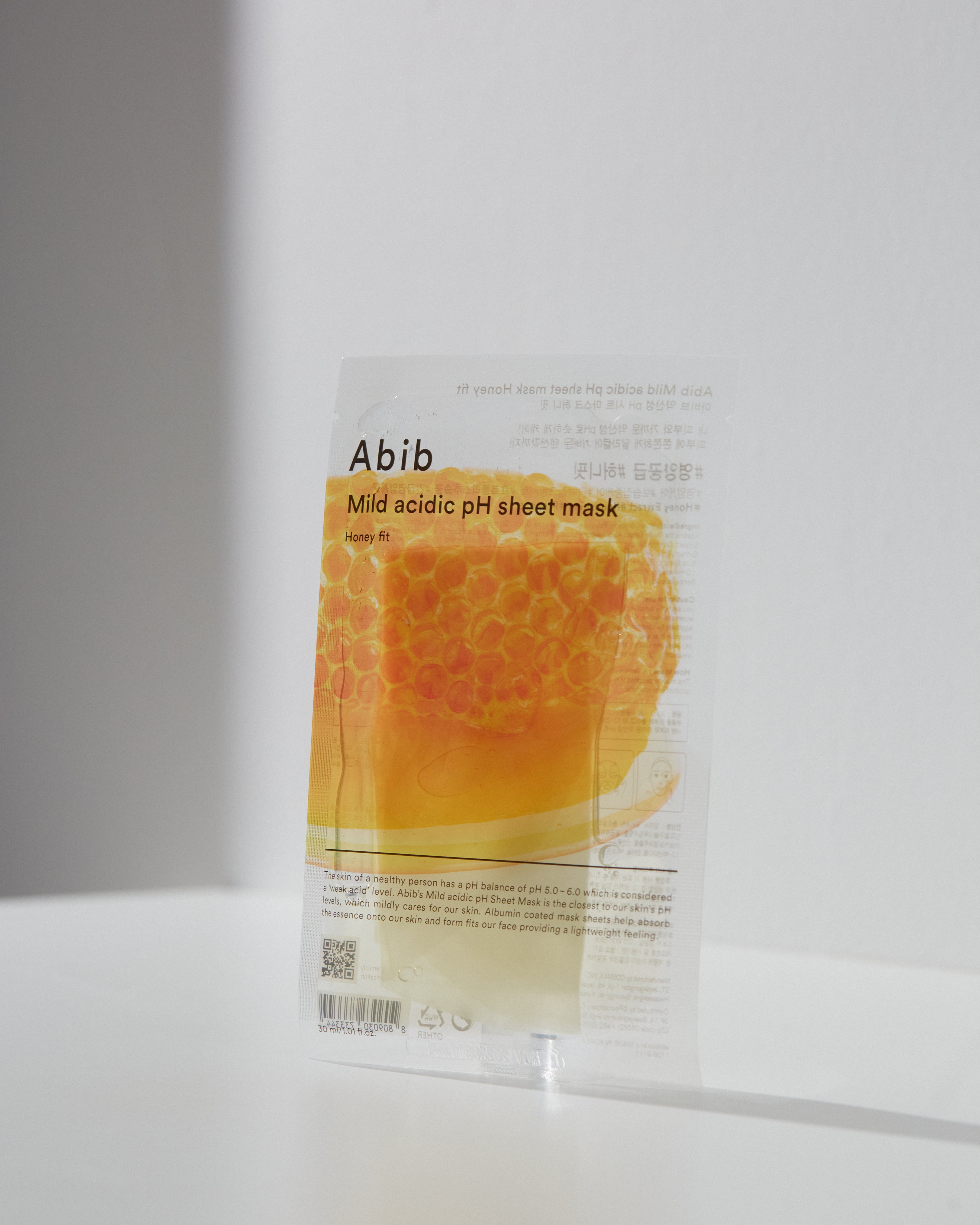 ABIB Mild Acidic pH Sheet Mask Honey Fit