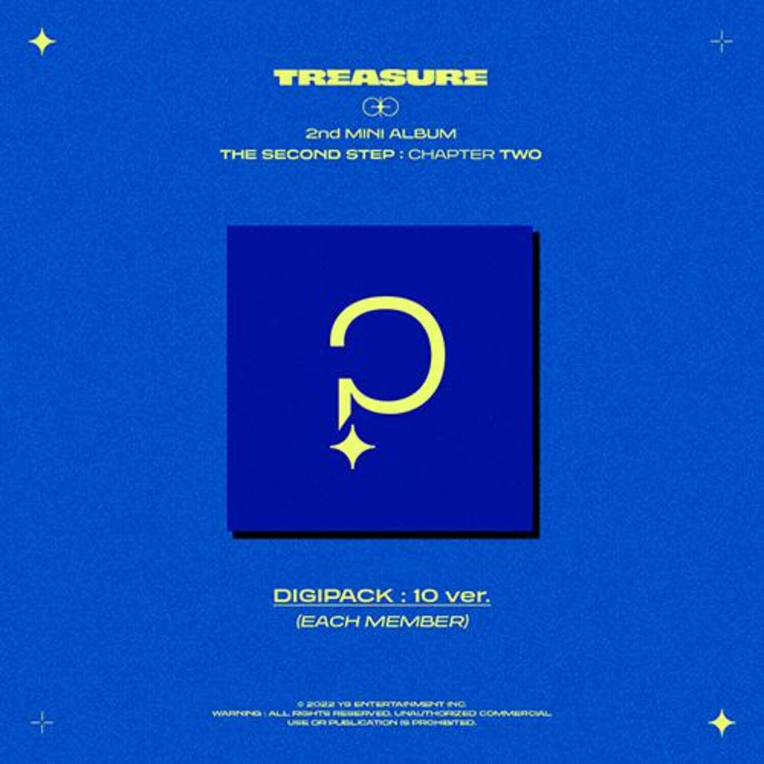 TREASURE - 2nd MINI ALBUM [THE SECOND STEP : CHAPTER TWO] (DIGIPACK ver.) ver. Album Kpop, cover bleue