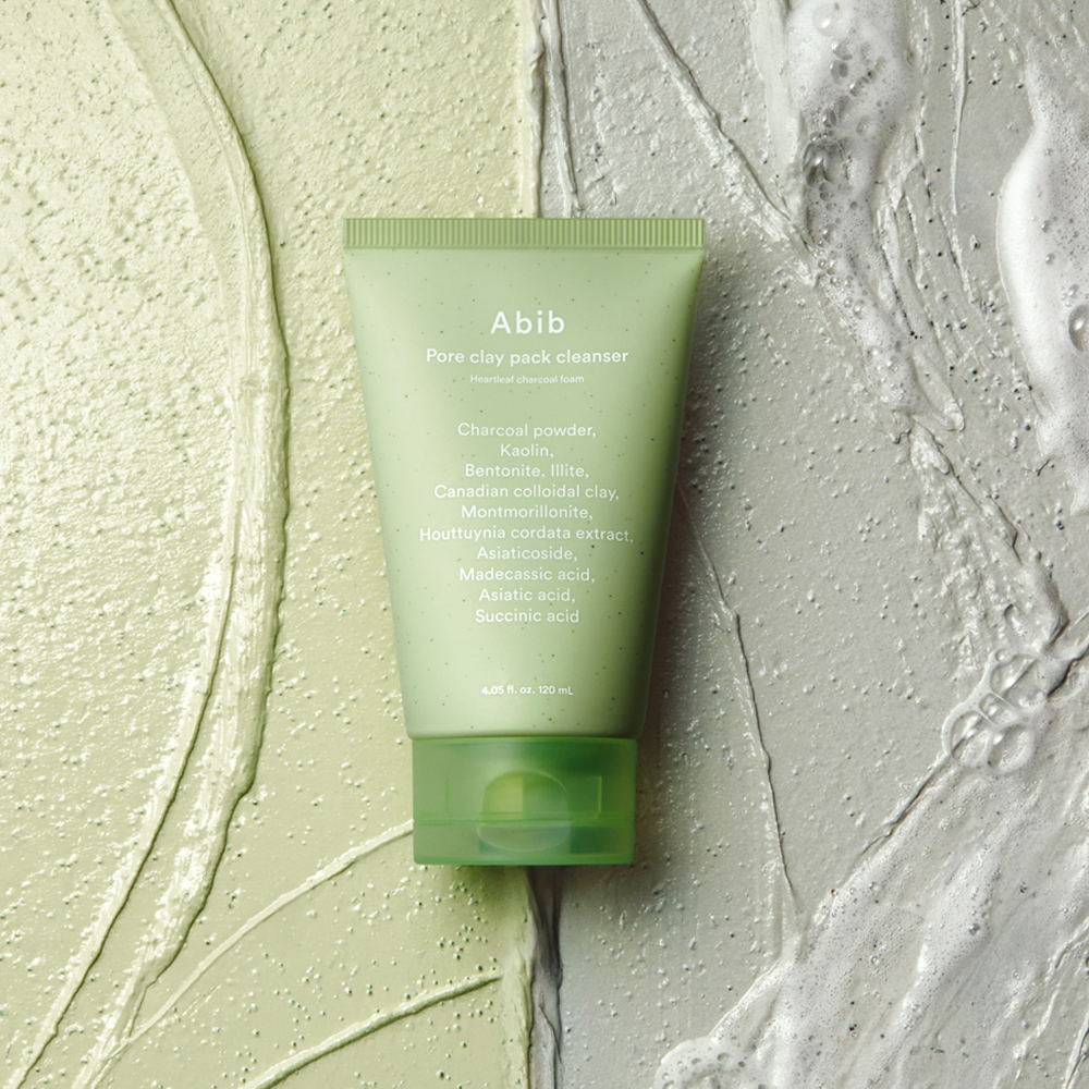ABIB Pore Clay Pack Cleanser Heartleaf Charcoal Pack To Foam
