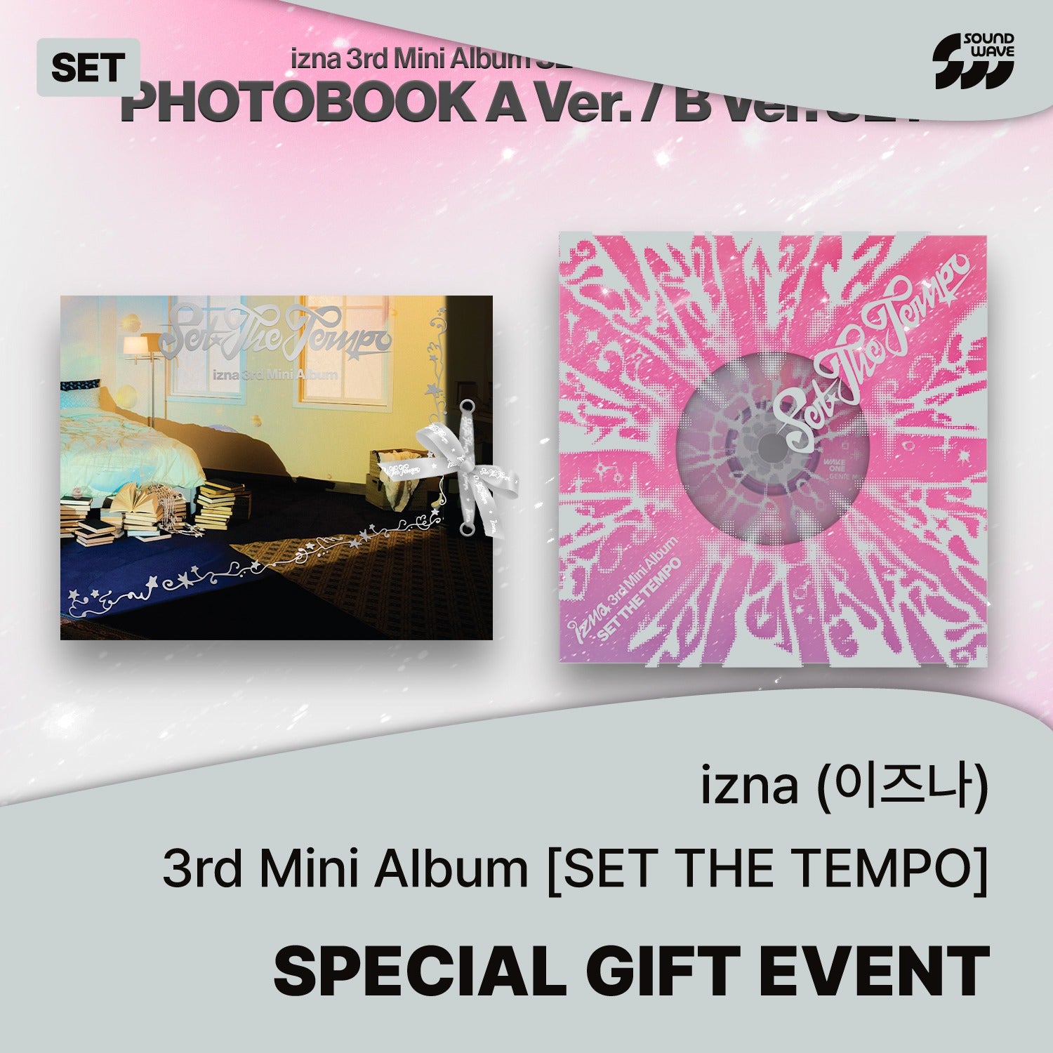 izna - [SET THE TEMPO] (PHOTOBOOK A Ver. / PHOTOBOOK B Ver.) (Set of 2) - Album Kpop Ma Petite Corée