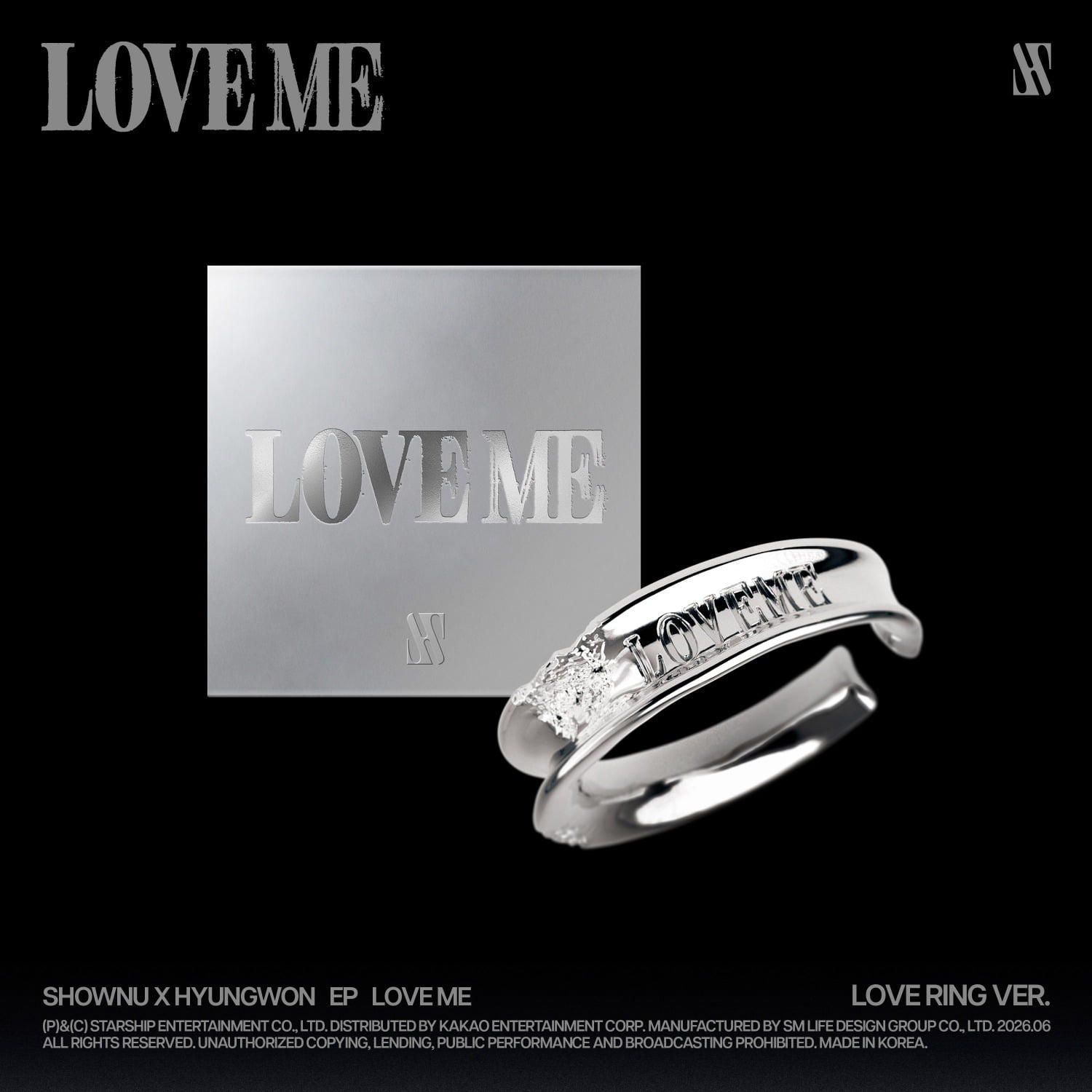 SHOWNU X HYUNGWON - EP [LOVE ME] (LOVE RING VER.) Limited - Album Kpop Ma Petite Corée