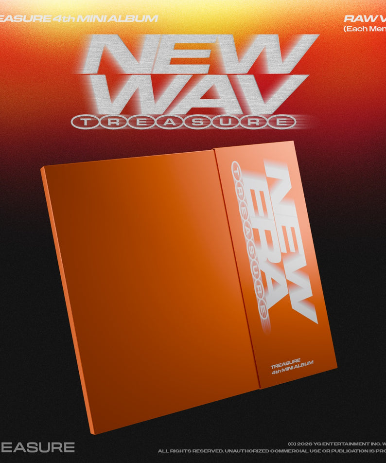 TREASURE - 4th MINI ALBUM [NEW WAV] RAW VER. (YOSHI) - Album Kpop Ma Petite Corée