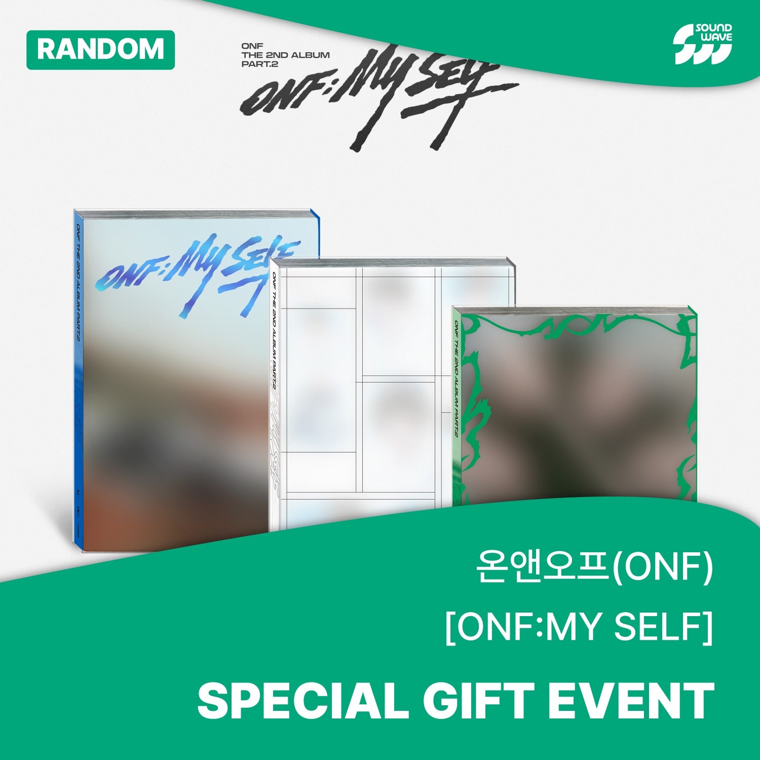 ONF - THE 2ND ALBUM PART.2 [ONF:MY SELF] (PHOTOBOOK Ver.) (Random) - Album Kpop Ma Petite Corée