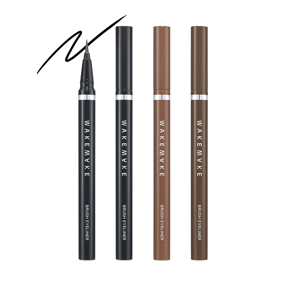 WAKEMAKE Any-Proof Brush Eyeliner (1+1 Set) - Eyeliner coréen