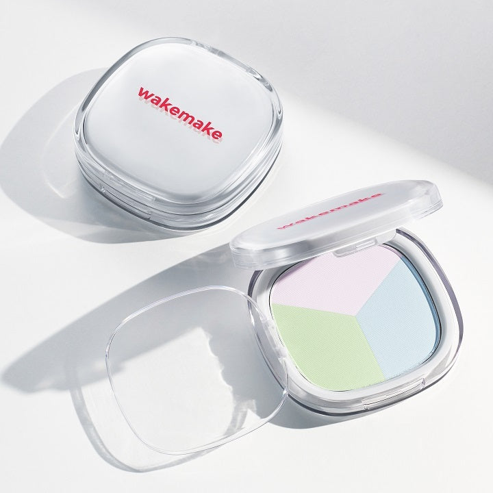 WAKEMAKE Stay Fixer Tone Correcting Pact - Poudre compacte coréen