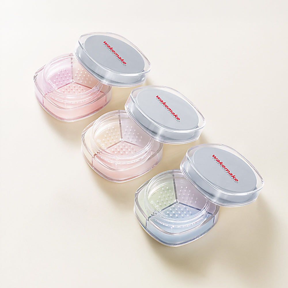 WAKEMAKE Stay Fixer Multi Color Powder Pact - Poudre compacte coréen
