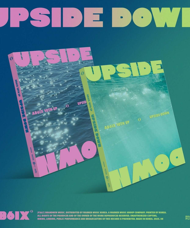 AB6IX - AB6IX 10TH EP [UPSIDE DOWN] (Photobook VER.) (Set of 2) - Album Kpop, photobooks colorés 'UP/SIDE DOWN'