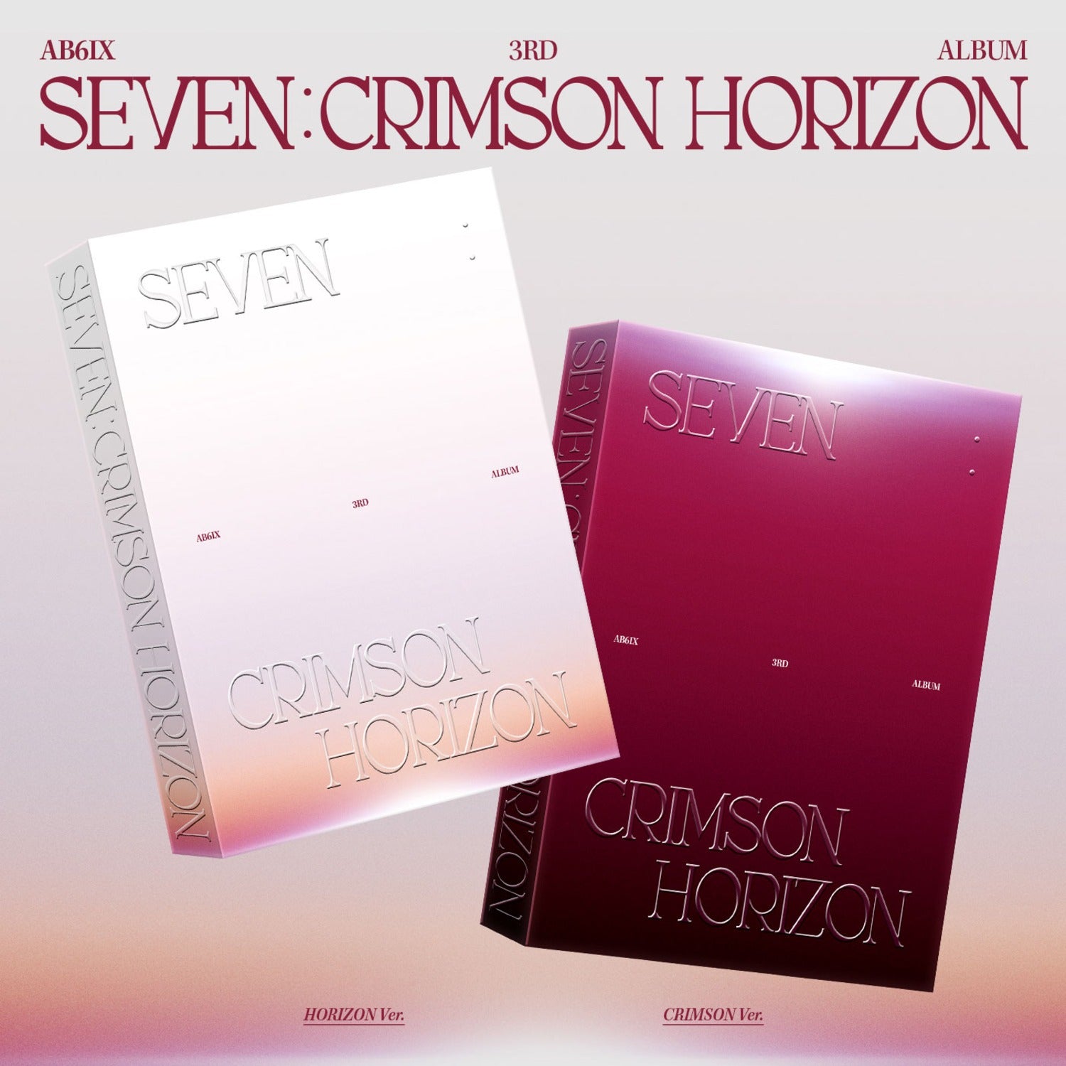 AB6IX - [SEVEN : CRIMSON HORIZON] (PHOTOBOOK VER.) (HORIZON Ver., CRIMSON Ver.) (Random 1 of 2) album Kpop, photo tote rose