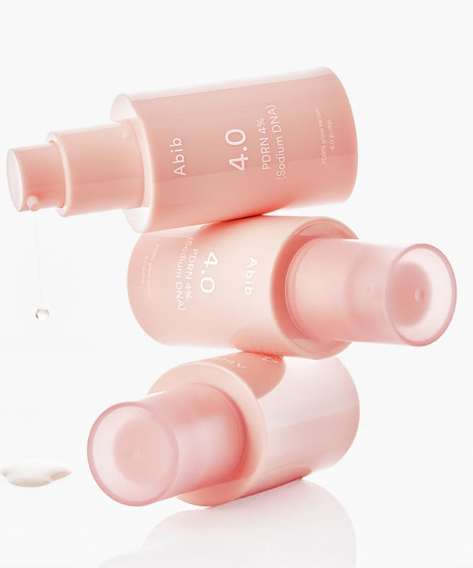 Décris l'image en français en mentionnant le produit, la marque et le contexte visuel: ABIB  PDRN Glow Serum 30ml.