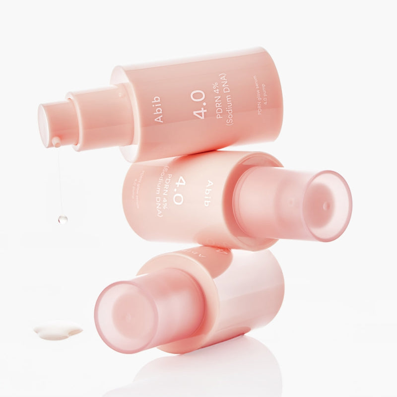 Décris l'image en français en mentionnant le produit, la marque et le contexte visuel: ABIB  PDRN Glow Serum 30ml.