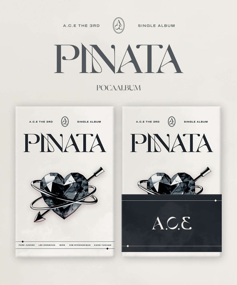 A.C.E - 3rd Single Album PINATA (POCAALBUM) - Album Kpop, couverture officielle sur fond clair, concept “PINATA”.