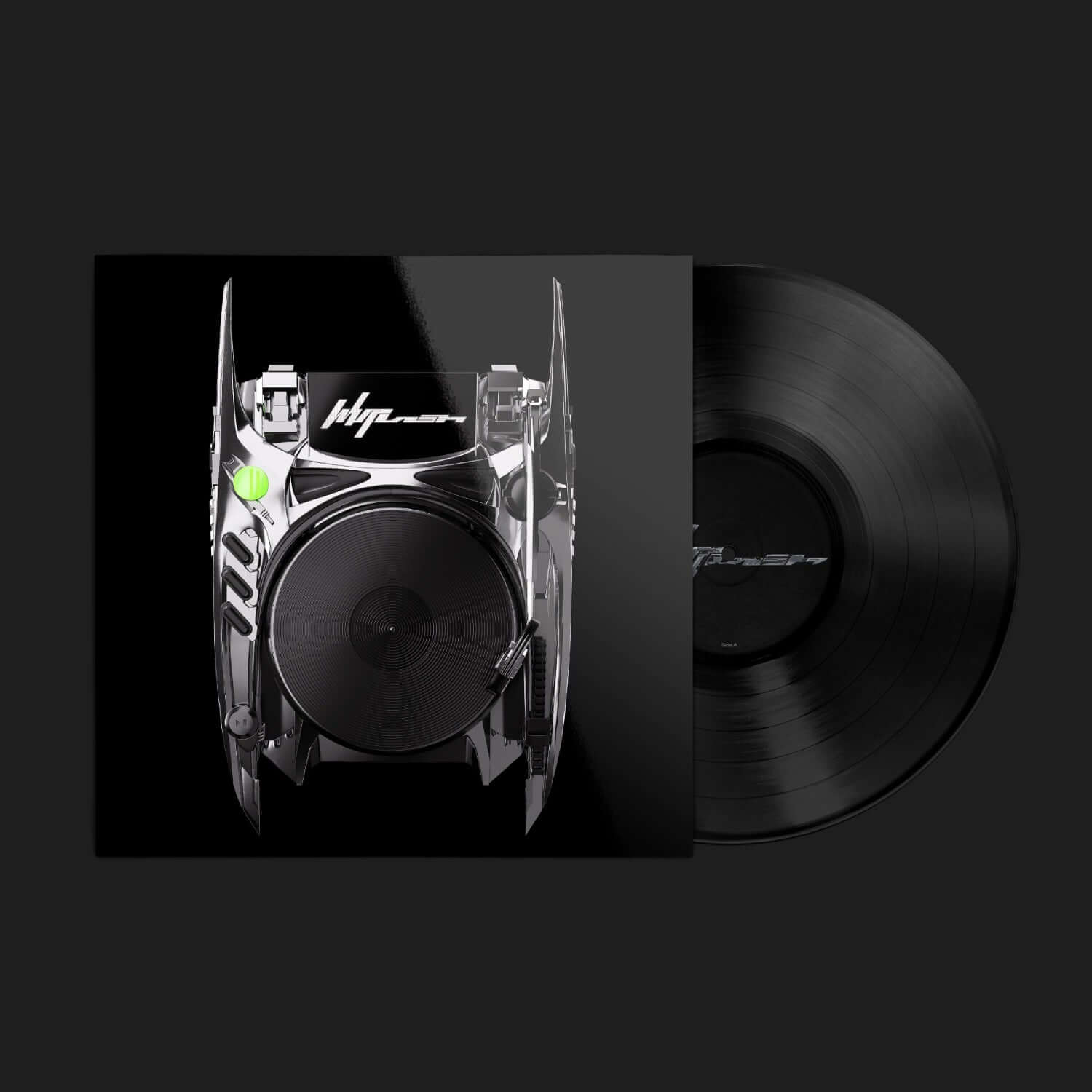 AESPA - 5th Album [Whiplash] (LP Ver.) - Album Kpop, vinyle noir collector, visuel studio noir avec platine et disque