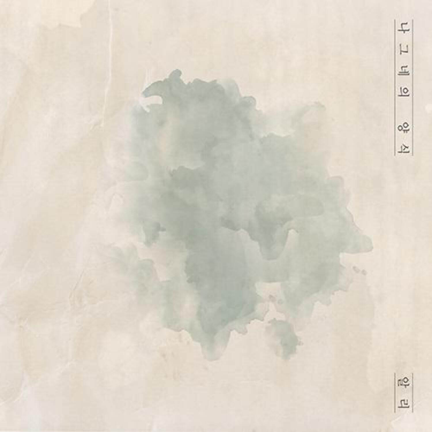 ALI - Album Kpop ALI, pochette brumeuse aux tons pastel, ambiance douce, style K-pop moderne sur fond clair.