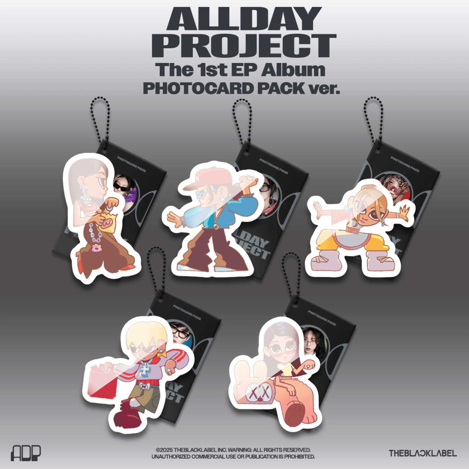 ALLDAY PROJECT - The 1st EP Album [ALLDAY PROJECT](PHOTOCARD PACK ver.)(Random 1 of 5) - Album Kpop, photocard et pochettes