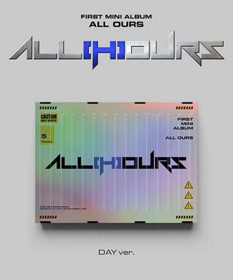 ALL(H)OURS - 1st Album [ALL(H)OURS FIRST MINI ALBUM ] (DAY Ver.) - Album Kpop, pochette DAY sur fond clair.